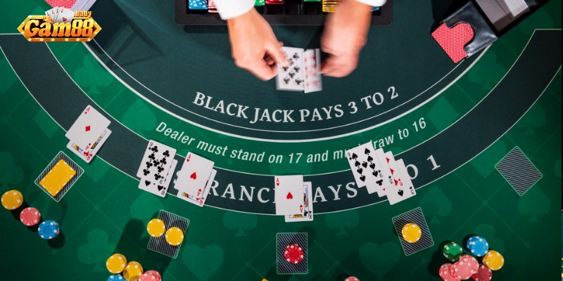 Giao diện chơi Blackjack tại nhà cái GAM88